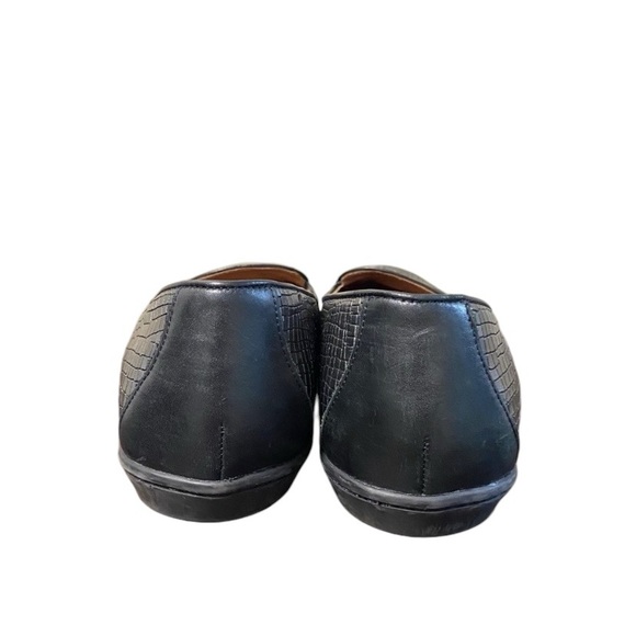 Dansko Womens Nastacia Loafers Size 37 (7) Comfort Croc Embossed Textured Black - Picture 7 of 10